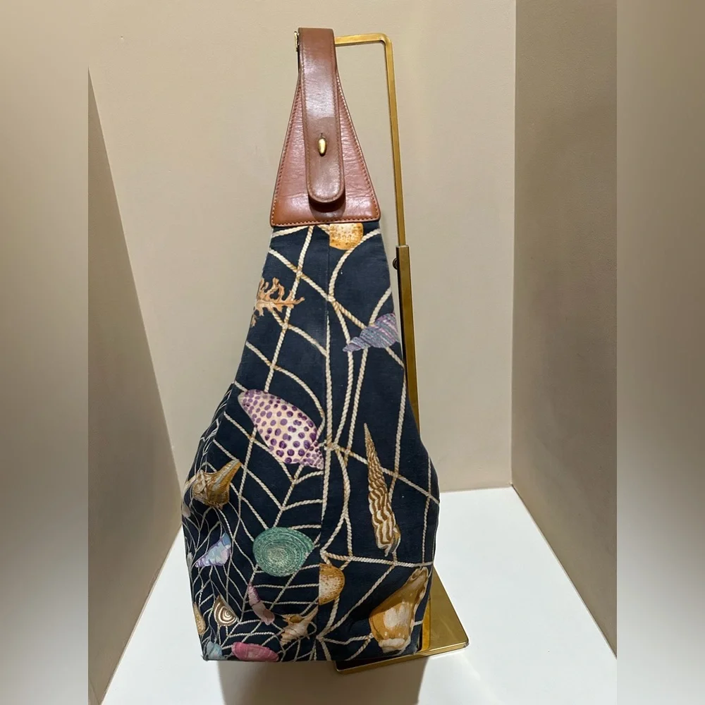 Nautical Gucci x Tom Ford era Hobo Canvas and Leather Rare Bag - Picture 7 of 12